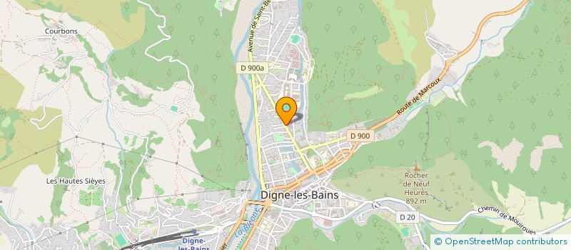 localisation de l'entreprise ASS DES COMMUNES FORESTIERES DU 04 à DIGNE-LES-BAINS