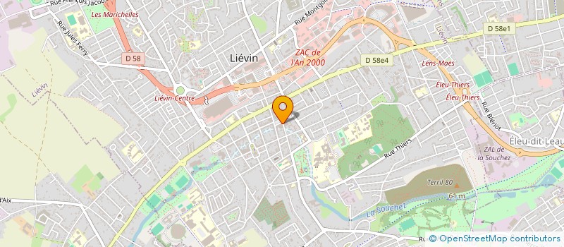 localisation de l'entreprise ASS DES COMMUNES MINIERES DE FRANCE à LIEVIN