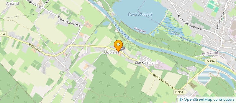 localisation de l'entreprise ASS DES COMPAGNONS DU HAINAUT à ODOMEZ