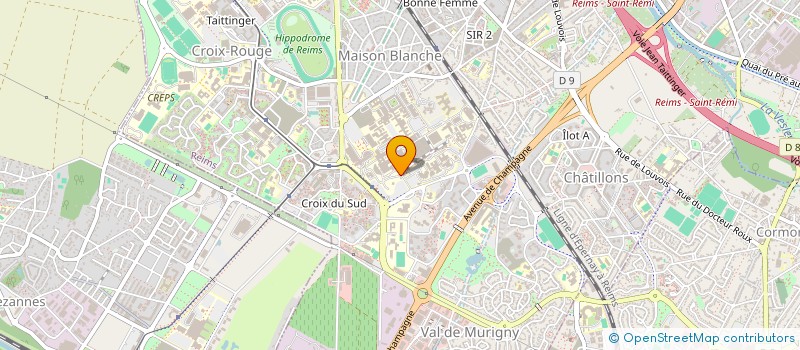 localisation de l'entreprise ASS DES CORONARIENS DE CHAMPAGNE-ARDENNE  REIMS