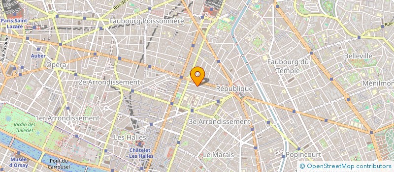 localisation de l'entreprise ASS  DES COURS PROF DE COIFFURE DU MARAI  PARIS