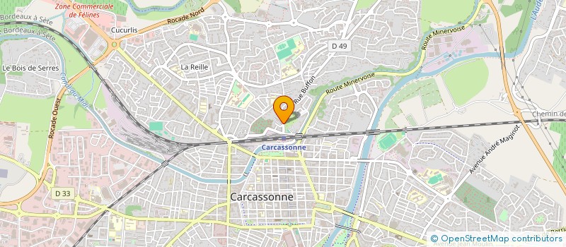 localisation de l'entreprise ASS DES DEPORTES INTERNES ET FAMILLES DE DISPARUS DE L'AUDE à CARCASSONNE