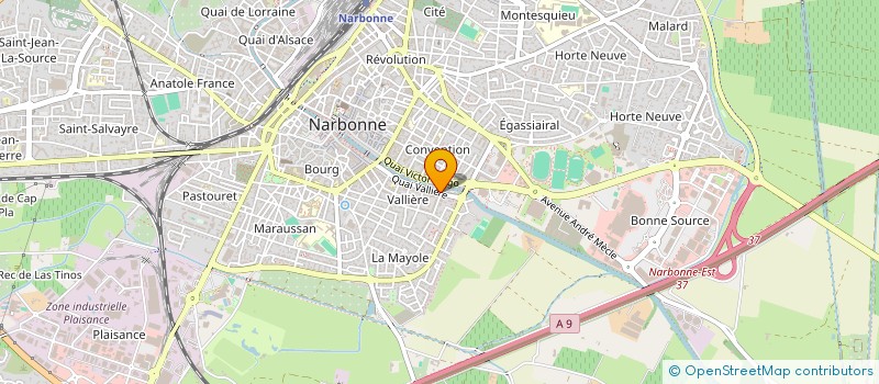 localisation de l'entreprise ASS  DES DERMATOLOGUES AUDOIS  NARBONNE