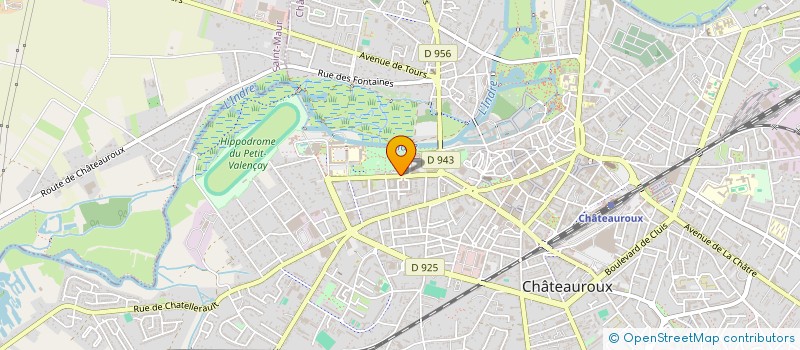 localisation de l'entreprise ASS DES DIABETIQUES DE L'INDRE à CHATEAUROUX