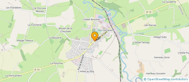 localisation de l'entreprise ASS DES DONNEURS DE SANG  CERENCES