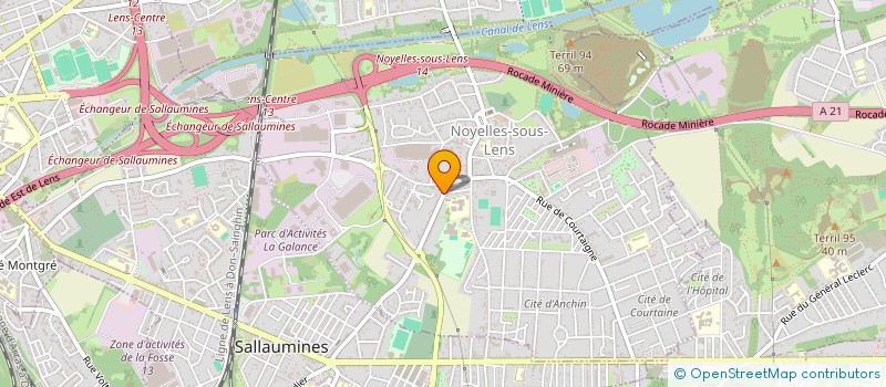 localisation de l'entreprise ASS DES DONNEURS DE SANG DE NOYELLES  NOYELLES-SOUS-LENS