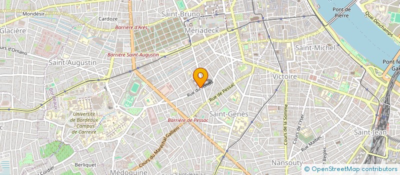 localisation de l'entreprise ASS DES DRS ARNOUX ET CROZAT  BORDEAUX