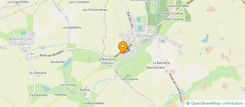 localisation de l'entreprise ASS DES ECOLES PUBL BEAULIEU MONTJEAN  BEAULIEU-SUR-OUDON