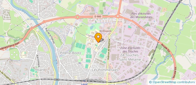 localisation de l'entreprise ASS DES ELEVES DE L'ESIEA OUEST à LAVAL