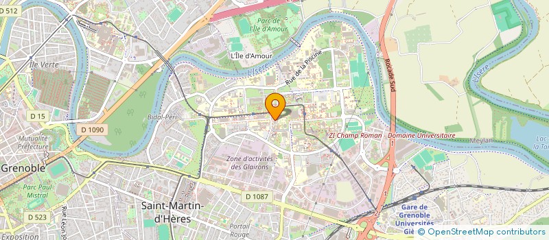 localisation de l'entreprise ASS DES ELEVES IUT GMP DE GRENOBLE  SAINT-MARTIN-D'HERES