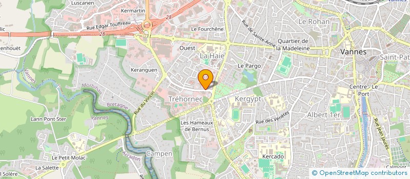localisation de l'entreprise ASS DES ELEVEURS DE BOVINS DU MORBIHAN à VANNES