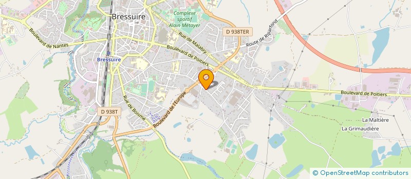 localisation de l'entreprise ASS DES ELEVEURS DE LA RACE BOVINE ROUFGE DES PRES DES DEUX-SEVRES  BRESSUIRE