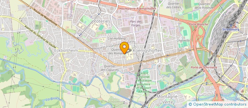 localisation de l'entreprise ASS DES ENFANTS HOHBERG 2000 à STRASBOURG