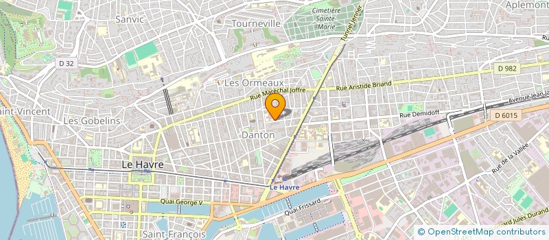 localisation de l'entreprise ASS  DES ENSEIGNANTS  LE HAVRE