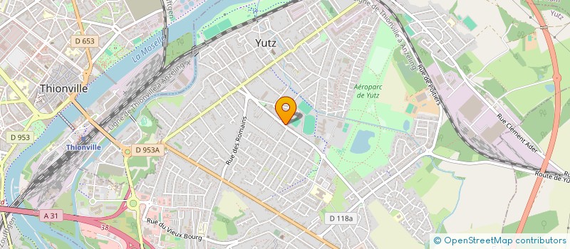 localisation de l'entreprise ASS DES ENSEIGNANTS CIRCONSCRIPTION YUTZ  YUTZ