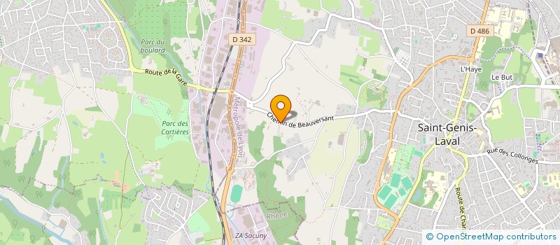 localisation de l'entreprise ASS DES ENTREPRISES DE LA D 42  SAINT-GENIS-LAVAL