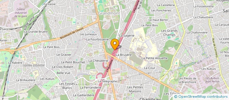 localisation de l'entreprise ASS DES ETUDIANTS DE CHIMIE DE TOURS à TOURS