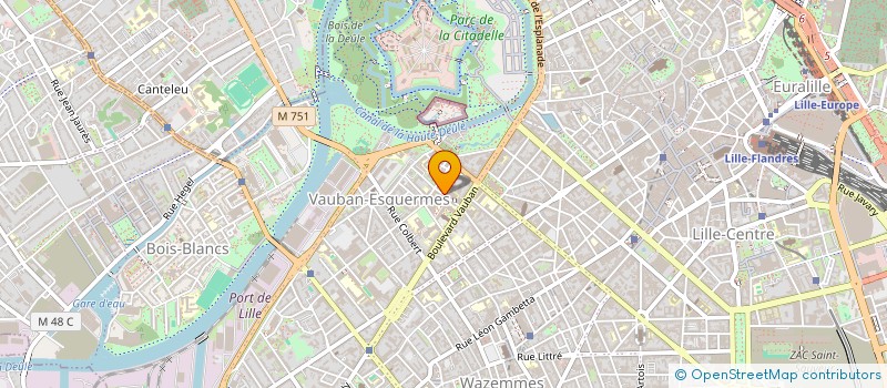 localisation de l'entreprise ASS DES ETUDIANTS DE L I S E N à LILLE