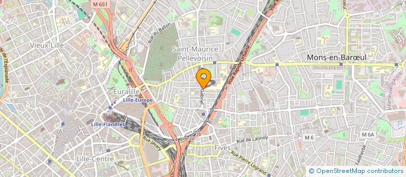 localisation de l'entreprise ASS DES ETUDIANTS DU LYCEE OZANAM à LILLE