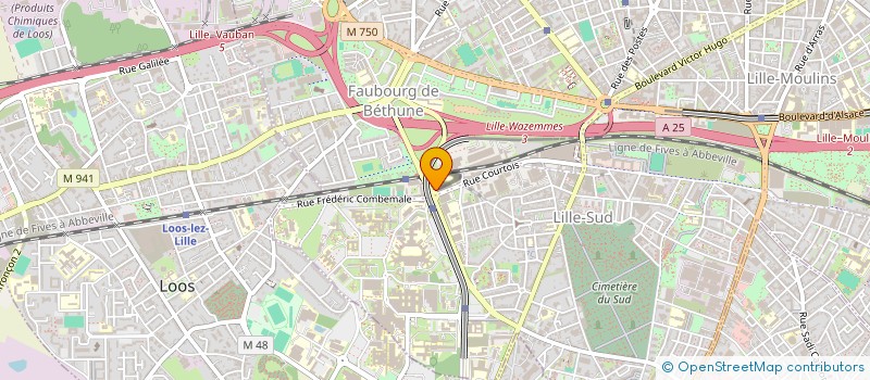 localisation de l'entreprise ASS DES ETUDIANTS EN MEDECINE à LILLE