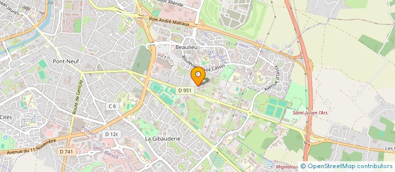 localisation de l'entreprise ASS DES ETUDIANTS SCIENCES ECONOMIQUES à POITIERS