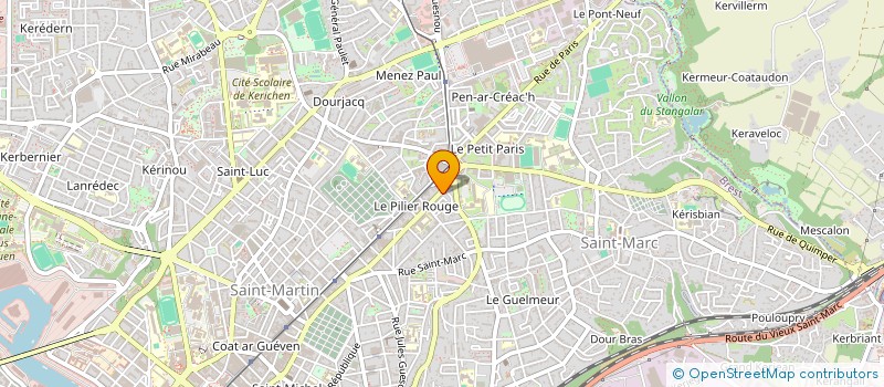 localisation de l'entreprise ASS DES EXCLUS à BREST