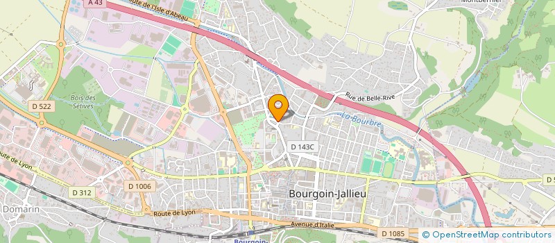 localisation de l'entreprise ASS DES FAMILLES  BOURGOIN-JALLIEU