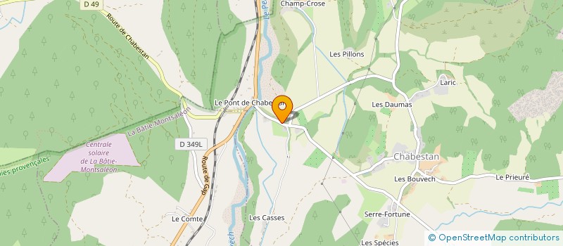 localisation de l'entreprise ASS DES FAMILLES D ACCUEIL DES HAUTES ALPES à CHABESTAN