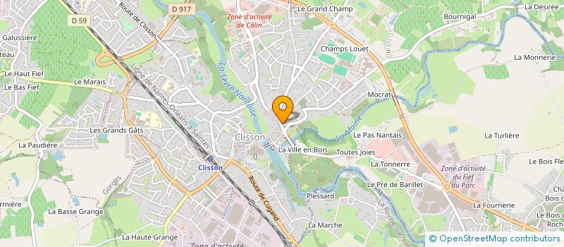 localisation de l'entreprise ASS DES FAMILLES DE FRANCE  CLISSON