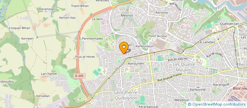 localisation de l'entreprise ASS DES FAMILLES DE KERANROUX à BREST