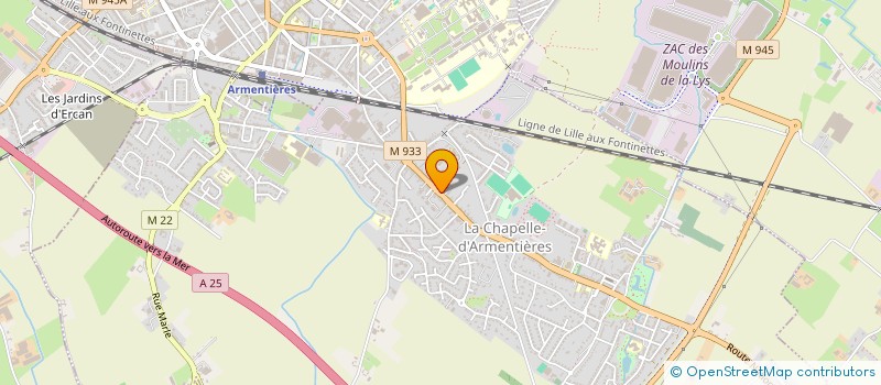 localisation de l'entreprise ASS DES FAMILLES DE LA CHAPELLE D'ARMENT à LA CHAPELLE-D'ARMENTIERES