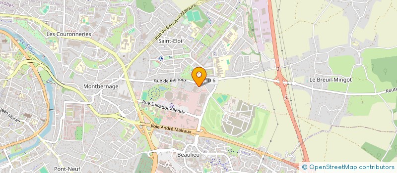 localisation de l'entreprise ASS DES FORMATEURS SAPEURS-POMPIERS à POITIERS