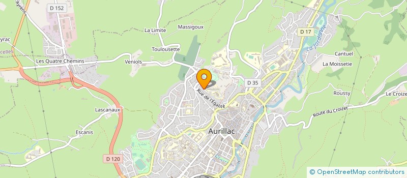 localisation de l'entreprise ASS DES GESTIONNAIRES EN PLEIN EPANOUISS à AURILLAC
