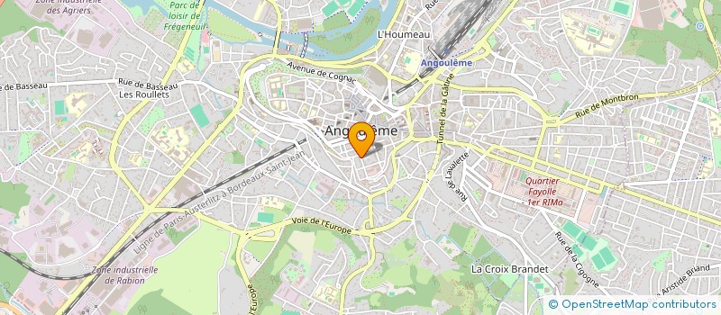 localisation de l'entreprise ASS DES GITES RURAUX ET TOURISME VERT 16 à ANGOULEME