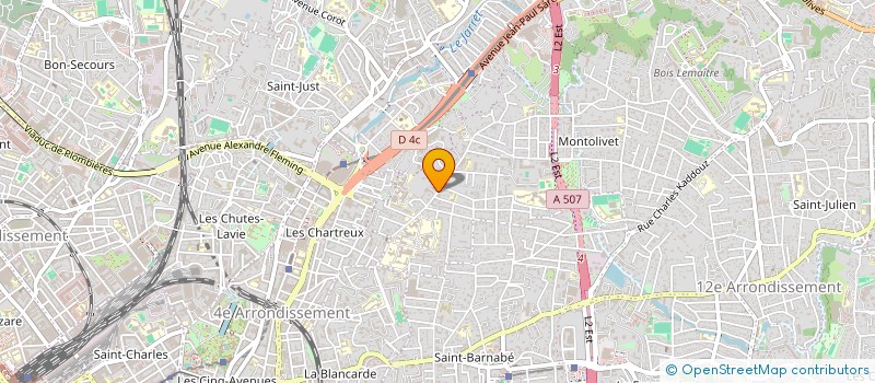 localisation de l'entreprise ASS DES GRIMPEURS DU MONT ST CYR à MARSEILLE