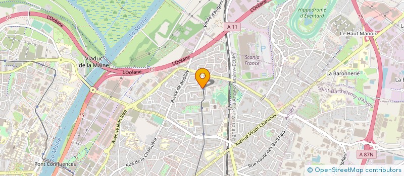 localisation de l'entreprise ASS DES HABITANTS DE MONPLAISIR à ANGERS