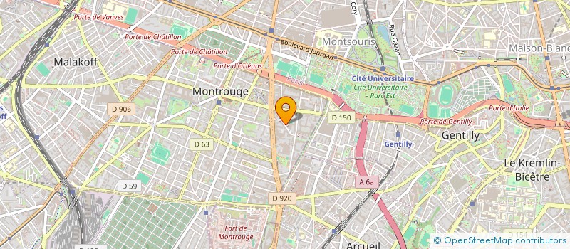 localisation de l'entreprise ASS DES HABITANTS DU BD DU GAL DE GAULLE  MONTROUGE