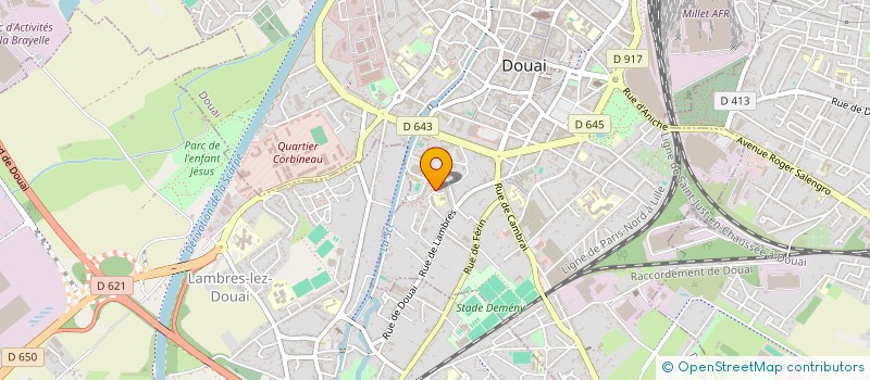 localisation de l'entreprise ASS DES HABITANTS RES GAYANT à DOUAI