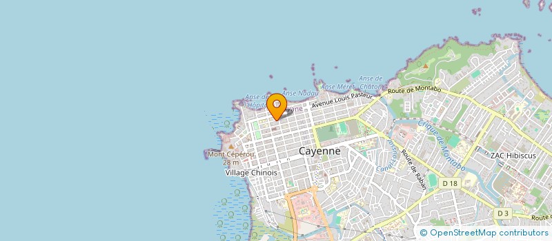 localisation de l'entreprise ASS DES HOMES DE GUYANE à CAYENNE