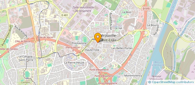 localisation de l'entreprise ASS DES HTES FOLIES HEROUVILLE ST CLAIR à HEROUVILLE SAINT CLAIR