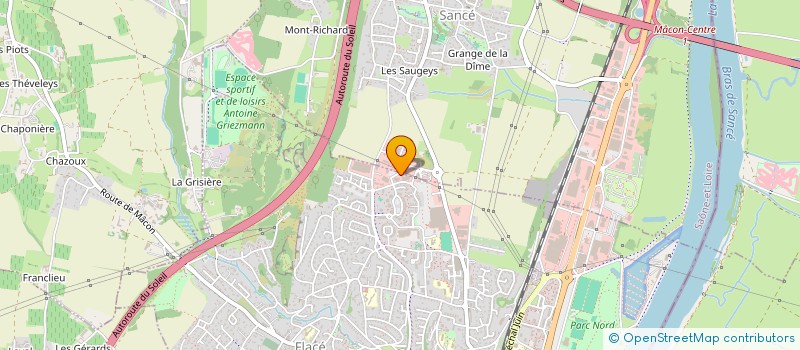localisation de l'entreprise ASS DES INFIRMES MOTEURS CEREBRAUX à MACON