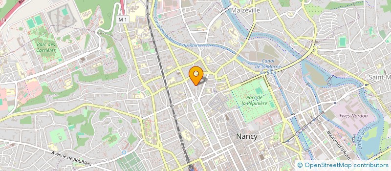 localisation de l'entreprise ASS  DES INSTITUTS MARINS  NANCY