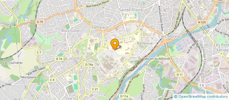 localisation de l'entreprise ASS DES INTERNES DU C.H.ESQUIROL à LIMOGES