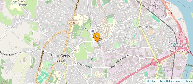 localisation de l'entreprise ASS. DES INTERNES ET ANCIENS INTERNES EN PHARMACIE DES HOPITEAUX DE LYON à SAINT-GENIS-LAVAL