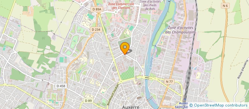 localisation de l'entreprise ASS DES INTERVENANTS PSYCHIATRIQUES EN CARCERALITE DE L'YONNE à AUXERRE