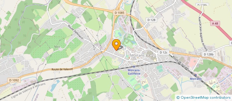 localisation de l'entreprise ASS DES JARDINS DE LA SOLIDARITE  MOIRANS