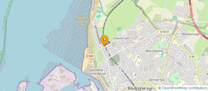 localisation de l'entreprise ASS DES JARDINS FAMILIAUX DE BOULOGNE SUR MER à BOULOGNE-SUR-MER