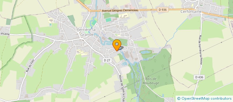 localisation de l'entreprise ASS DES JARDINS FAMILIAUX DU BERIMONT à FERRIERE LA GRANDE