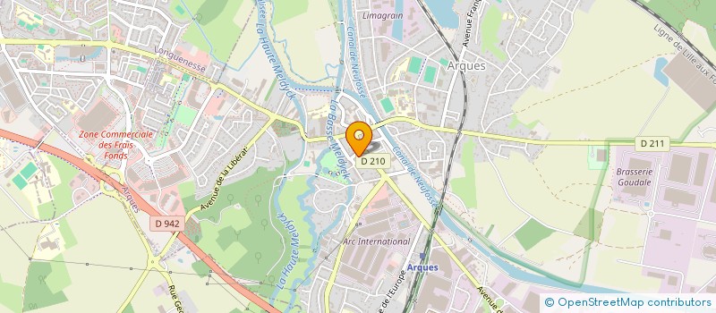 localisation de l'entreprise ASS DES JARDINS OUVRIERS à ARQUES