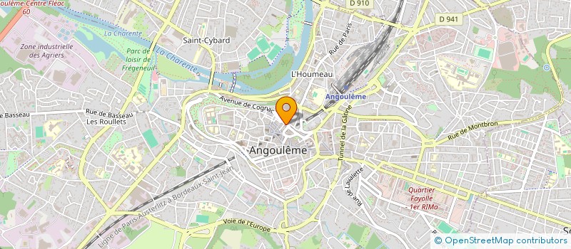 localisation de l'entreprise ASS DES JARDINS OUVRIERS ET FAMILIAUX DU GRAND ANGOULEME à ANGOULEME
